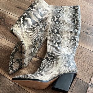 Snakeskin boots from dolce vita